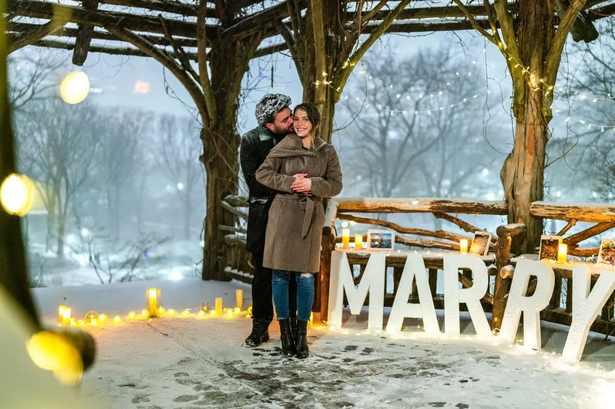 Christmas Proposal in New York