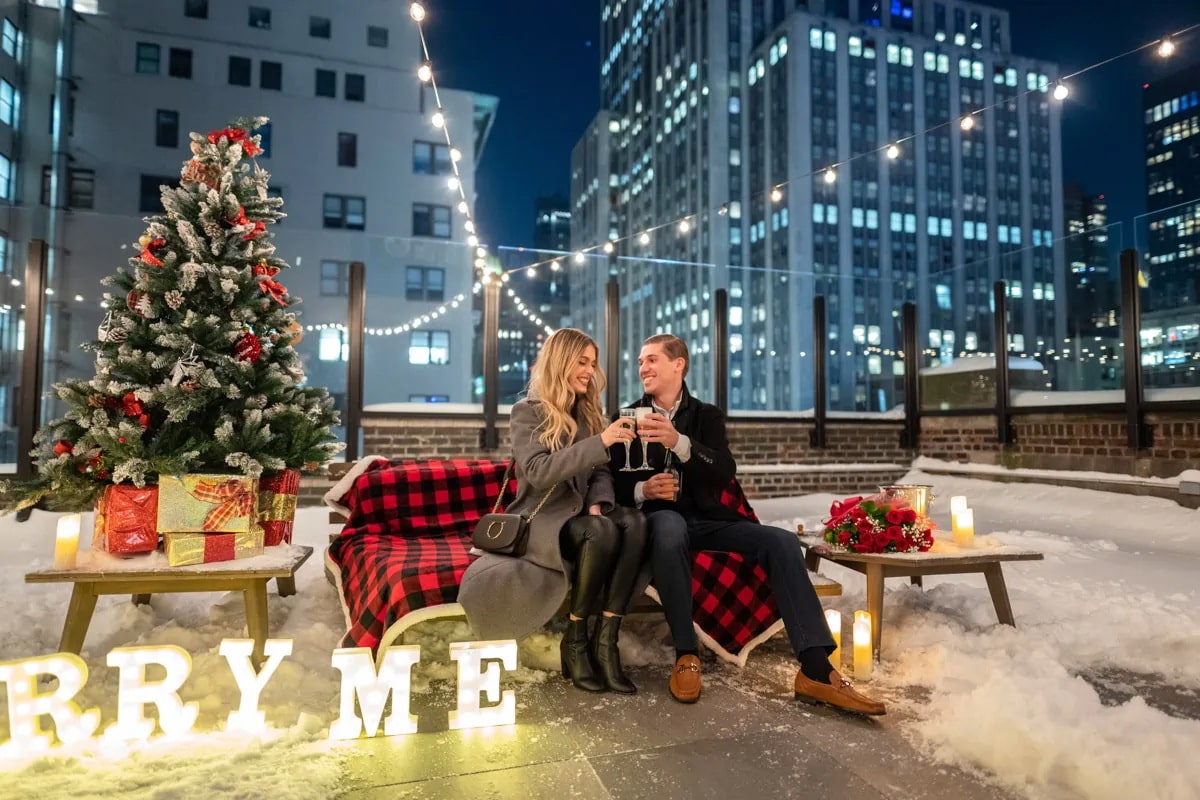 Christmas Proposal in New York