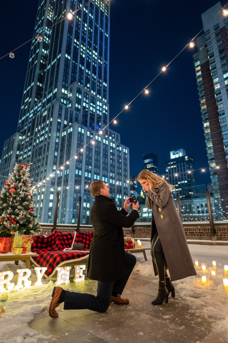 Package review: Private rooftop and Christmas tree proposal