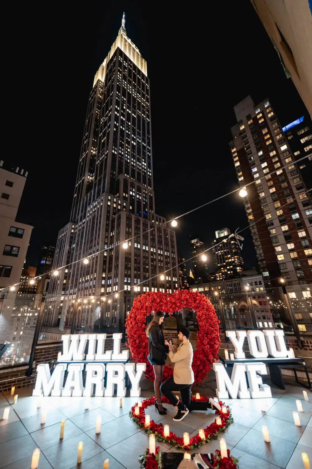 Luxury marriage proposal in New York