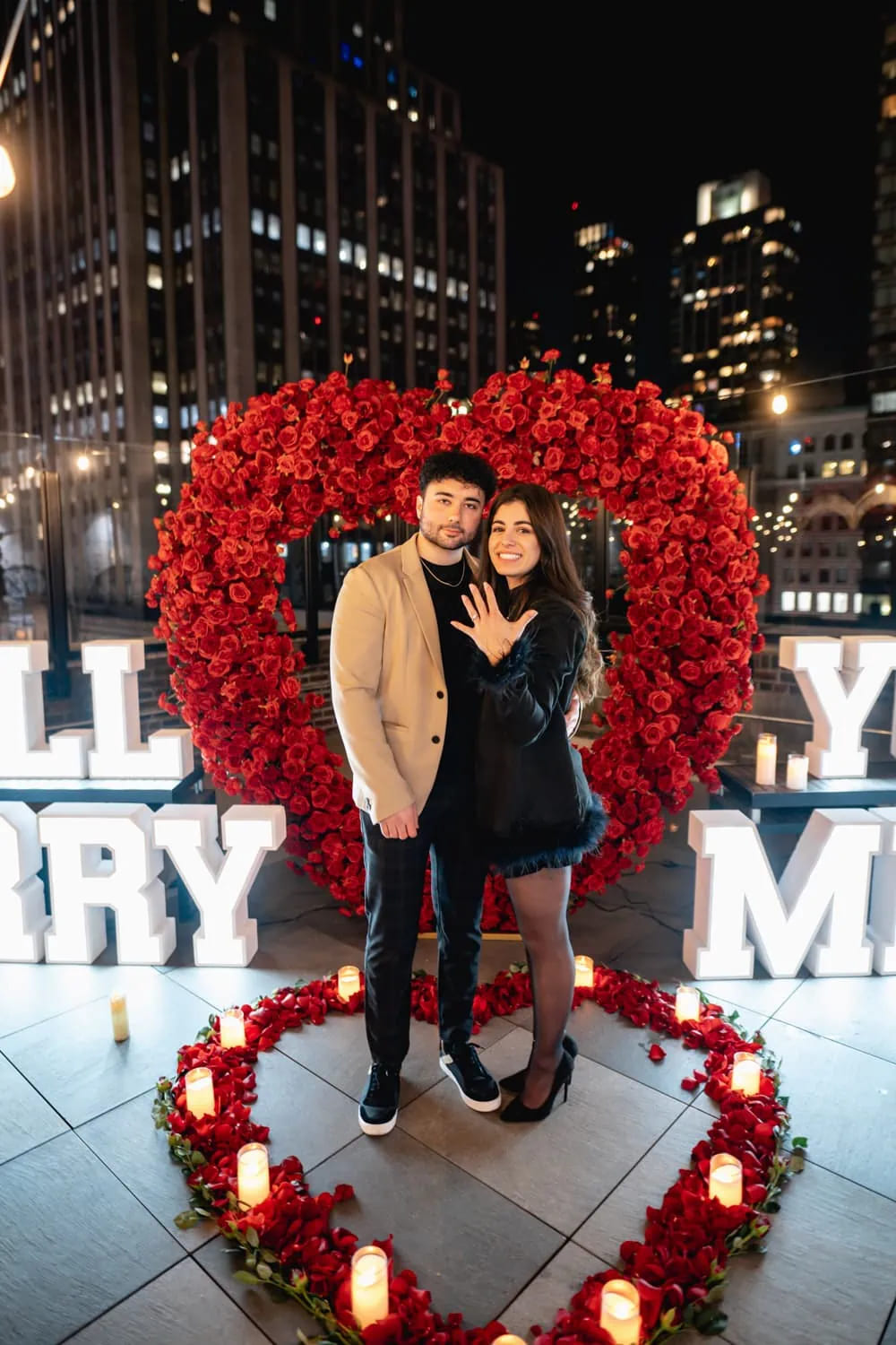 Luxury marriage proposal in New York