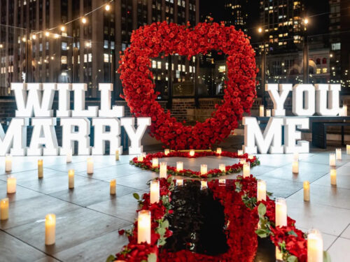 Luxury marriage proposal in New York