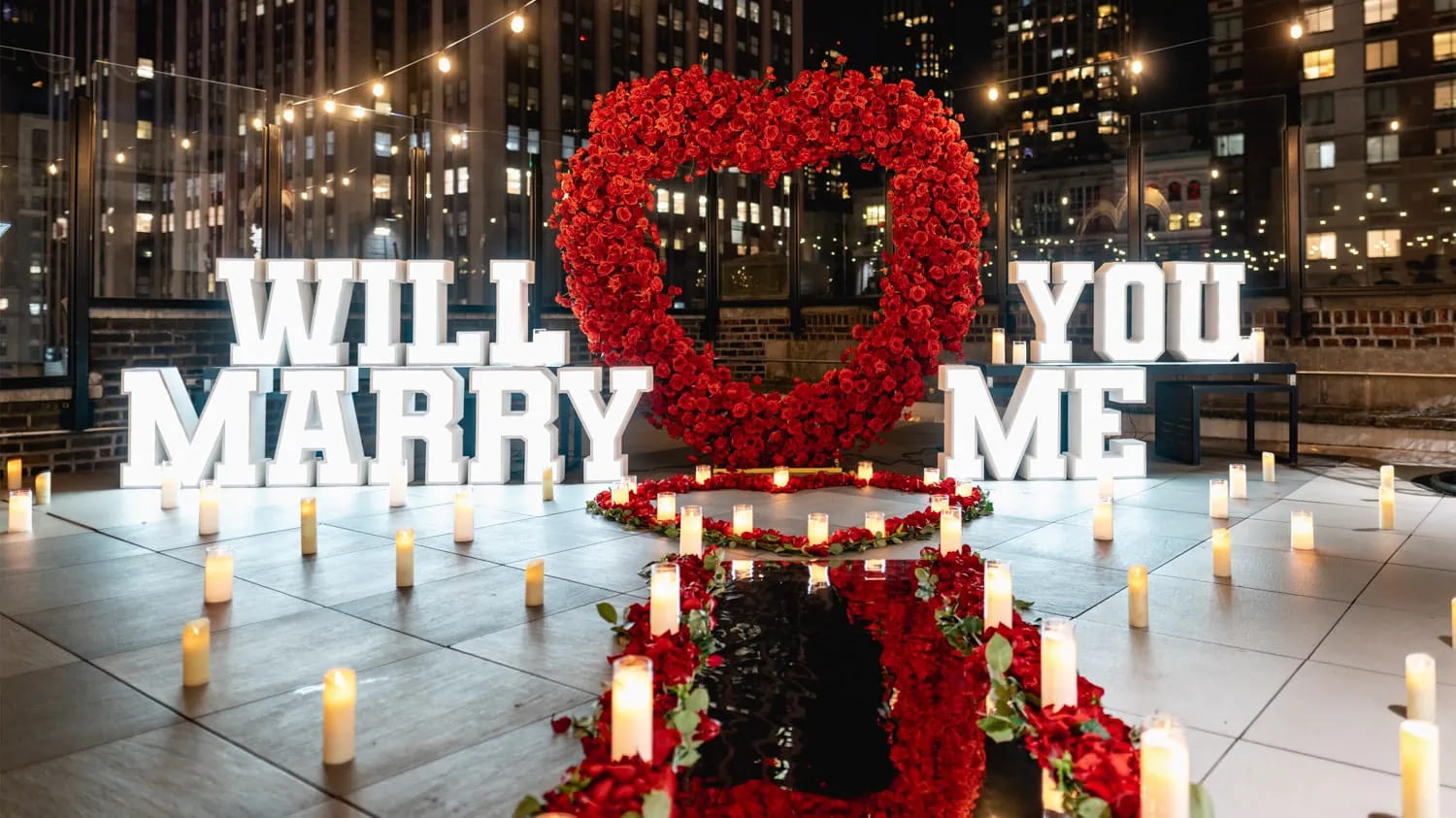 Luxury marriage proposal in New York