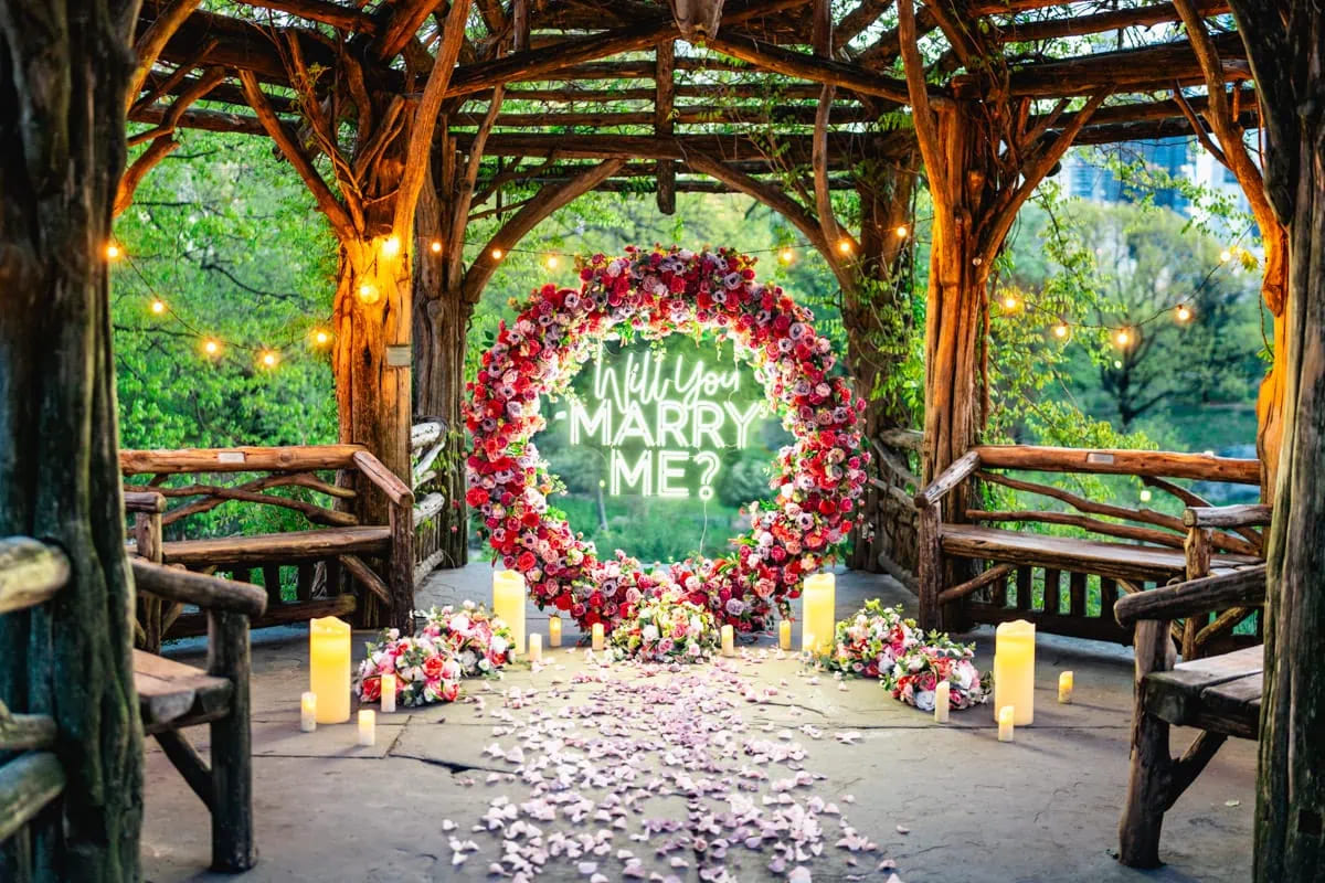 Where to propose in Central Park? Public and less public locations.